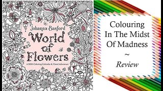 World of Flowers 2020 Wall Calendar by Johanna Basford  Review and Flip Through [upl. by Roarke]