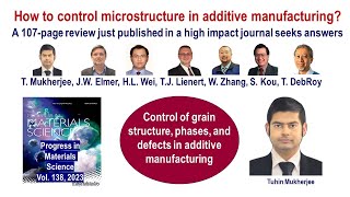 How to control microstructures in additive manufacturing [upl. by Mat]