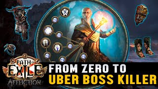 Hierophant Flamewood Totems  SSF Uber Boss Killer Part 3 Path Of Exile  Affliction 323 [upl. by Alled]