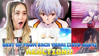 The Most Popular Anime Opening of Each Year 19752024 REACTION [upl. by Peppard216]