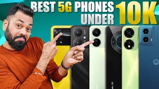 Top 5 Best 5G Smartphones Under ₹10000 Budget ⚡ January 2024 [upl. by Rebmeced]