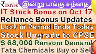 RELIANCE Bonus  Tamil share market news  Wipro Bonus  Star Health  Tata Chemicals  HUL news [upl. by Allana611]