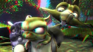 Anaglyph 3D Video Animation  Cartoon Full HD Red Cyan Movie [upl. by Pallas]