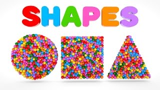 Learn Shapes with Colorful Balls  Shapes amp Colors Videos Collection [upl. by Anaher]