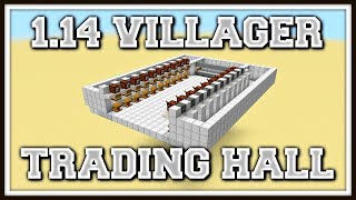 114 Villager Trading Hall  Tutorial [upl. by Anekahs]