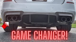 Burger Tuning BMW F10 M5 Exhaust Tip DIY Install [upl. by Adnilemreh163]