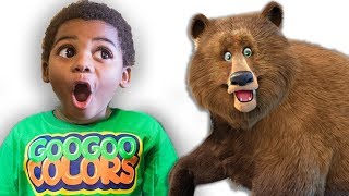 BROWN BEAR WHAT DO YOU SEE Educational Pretend Play Story with Lightning McQueen amp Goo Goo Colors [upl. by Muiram241]