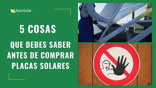 5 consejos antes de comprar placas solares  AutoSolar [upl. by Libyc267]