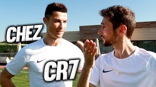 JAI JOUÉ AVEC CRISTIANO RONALDO CHEZ LUI  vs CR7 [upl. by Rehpotsihc]