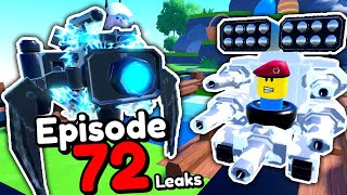 EPISODE 72 PART 1 UPDATE LEAKS Toilet Tower Defense [upl. by Cigam971]