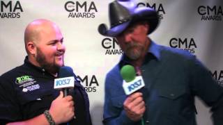 CMAAwards2015 Trace Adkins Interview [upl. by Aihsenyt]