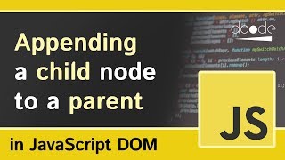 appendChild  JavaScript DOM Tutorial For Beginners [upl. by Eskill]