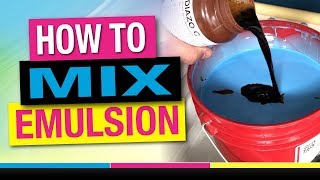 How to Mix Diazo Emulsion for Screen Printing Beginners at Home [upl. by Oona]