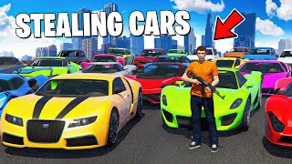 Stealing 100 Cars in GTA 5 RP [upl. by Niryt]