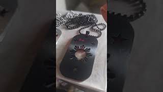 Personalized Engraving on Filipino Pride Dog Tag necklaces [upl. by Arakihc705]