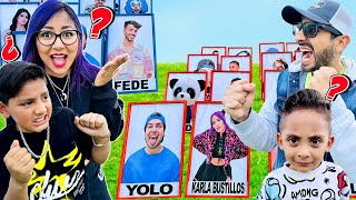 JUGAMOS ADIVINA QUIEN GIGANTE de YOUTUBERS  Family Juega [upl. by Paco]