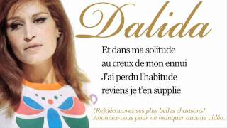 Dalida  Jai rêvé  Paroles Lyrics [upl. by Ammamaria556]