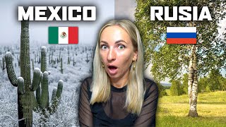 🇲🇽AHORA EN MÉXICO ESTÁ MÁS FRIO QUE EN RUSIA  CÓMO ES POSIBLE  RUSOS REACCIONAN a NIEVE en MÉXICO [upl. by Gail590]