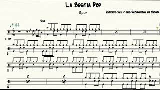 Patricio Rey y Sus Redonditos de Ricota  La Bestia Pop  Partitura Bateria Drum Sheet [upl. by Onitnevuj94]