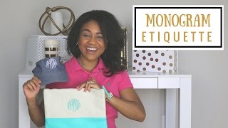 The Ultimate Monogram Etiquette Guide [upl. by Jeu]