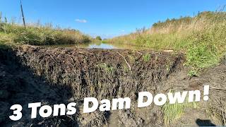 I Caught Beaver Dam Collapse With A DRONE [upl. by Sirron]