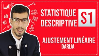 CAFE ECO EP 12 Statistique Descriptive S1 Ajustement linéaire Darija [upl. by Studnia]