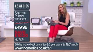 HoMedics Shiatsu Massage Cushion with Remote Control TV [upl. by Fromma]