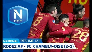 J21  Rodez AFFC ChamblyOise 21 le résumé I National FFF 20182019 [upl. by Aydne]