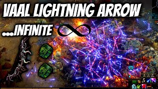 Infinite Vaal Lightning Arrows build 1st time using Mageblood  Path of Exile 323 Affliction [upl. by Missy]