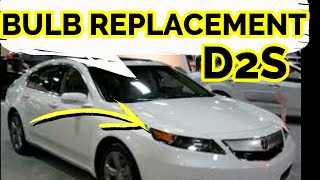 HOW TO REPLACE  CHANGE HEADLIGHT HALOGEN BULB DIY ACURA [upl. by Ingunna]