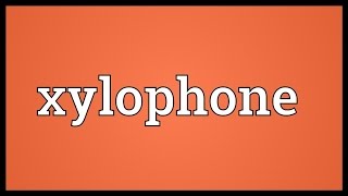 Xylophone Meaning [upl. by Holladay]