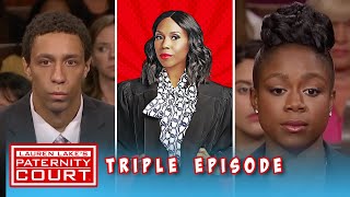 Woman Stuns Former Jock With Claims That He Is The Father Triple Episode  Paternity Court [upl. by Guthrey175]