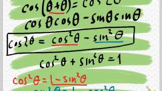 deriving the double angle formulas [upl. by Ande]