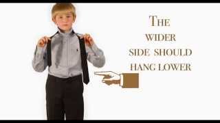 How to Tie a Tie  Childrensalon [upl. by Obellia]