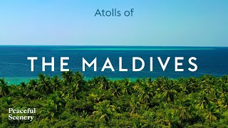 Atolls of THE MALDIVES  4K UHD Aerial  Visit this Heavenly Tropical Travel Destination [upl. by Yltsew]