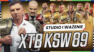 WAŻENIE I STUDIO PRZED XTB KSW 89 BARTOSIŃSKI VS PARNASSE PAWLAK VS MATERLA [upl. by Amery]