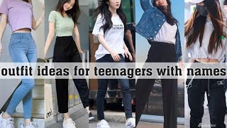 outfit ideas for teenagers with namesTHE TRENDY GIRL [upl. by Otilia]