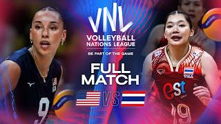 🇺🇸 USA vs 🇹🇭 Thailand  2024 VNL  Full Match Women [upl. by Eninotna]