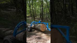 Moving Heavy Log with Small Equipment Log Arch and Sidekick [upl. by Eiclud867]