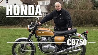 Honda CB750 Four 1975 750cc  Bike Review [upl. by Annaer791]