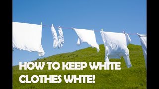 How To Wash Whites [upl. by Zennie]