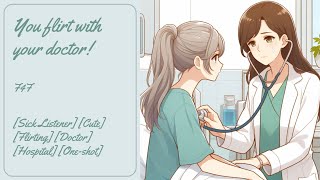 ASMRRP You flirt with your doctor F4F Sick Listener CuteFlirtingDoctor HospitalOne shot [upl. by Alimak7]