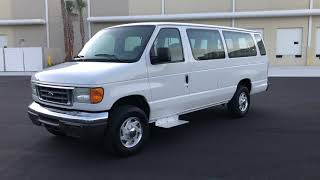 FOR SALE 2005 Ford Econoline E350 V10 Passenger Van Call 9549808126 [upl. by Lubow432]