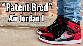 Air Jordan 1 “Patent Bred” Review amp On Feet [upl. by Pelpel]