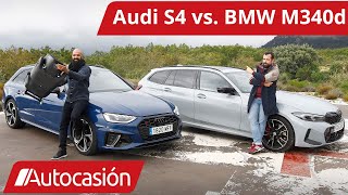 BMW M340d Touring vs Audi S4 Avant 🚗👪 Coches familiares Prueba  Review en español  Autocasión [upl. by Gaynor967]