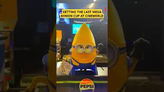 LAST MEGA MINION CUP AT CINEWORLD despicableme4 shorts [upl. by Modestia]