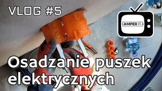 Osadzanie puszek elektryczych VLOG 5 [upl. by Ellekram]