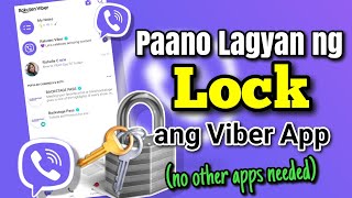 PAANO LAGYAN NG LOCK ANG VIBER  Riencyll Cabile [upl. by Siddra]