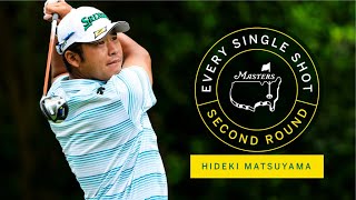 Every Shot From Hideki Matsuyama During The Third Round  The Masters [upl. by Cob]