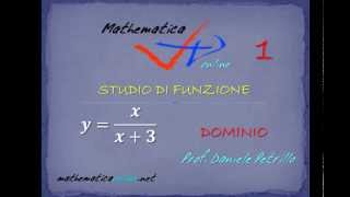 STUDIO DI FUNZIONE FRATTA  01  DOMINIO [upl. by Elyl]